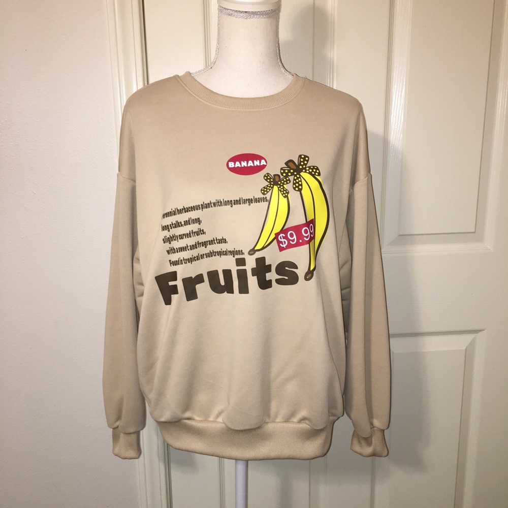 Shein Banana Sweatshirt